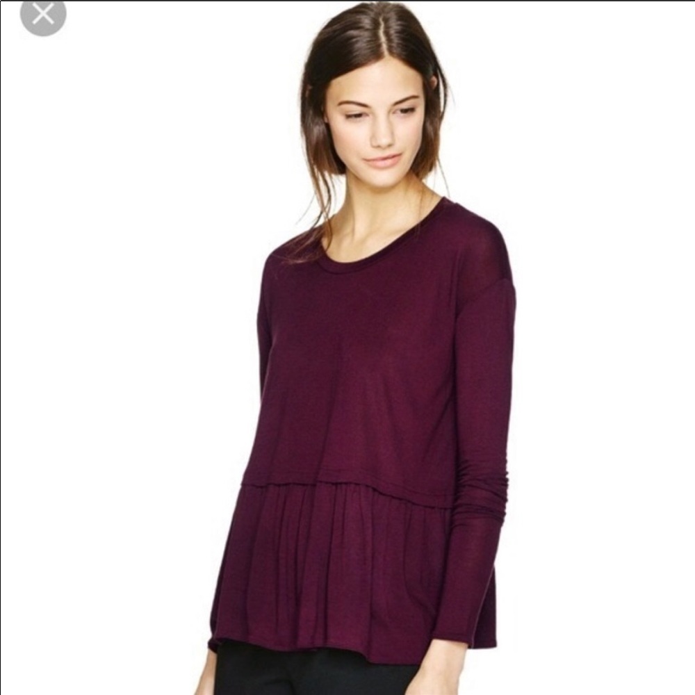 BNWT Aritzia Wilfred Descartes Long Sleeve Shirt Top in Hush